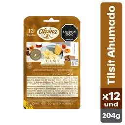 Alpina Quesos Maduros Queso Tilsit Ahumado 12 Tajadas 204 g