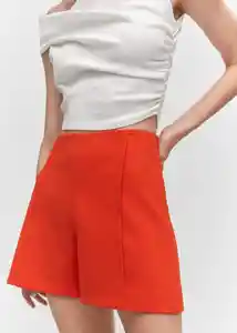 Short Fica Naranja Talla XS Mujer Mango