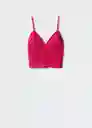 Top Turqueta Fucsia Talla XS Mujer Mango