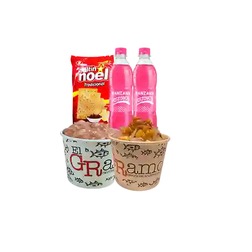 Promo coctel de camaron y peruano mixto
