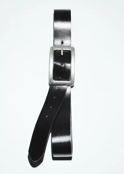 Cinturón Nov Negro Talla L Mujer Mango