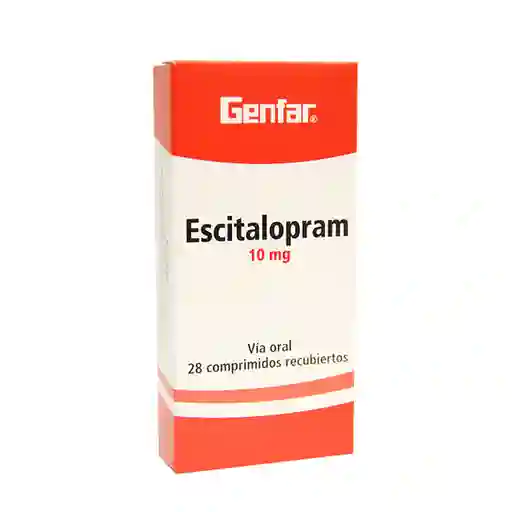 Genfar Escitalopram Vía Oral(10 mg)