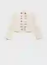 Chaqueta Kiwi Blanco Talla M Mujer Mango