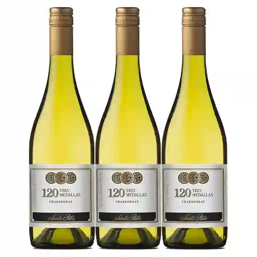 Santa Rita Oferta Vino3 Medallas Chardonay X750 Ml 2X3