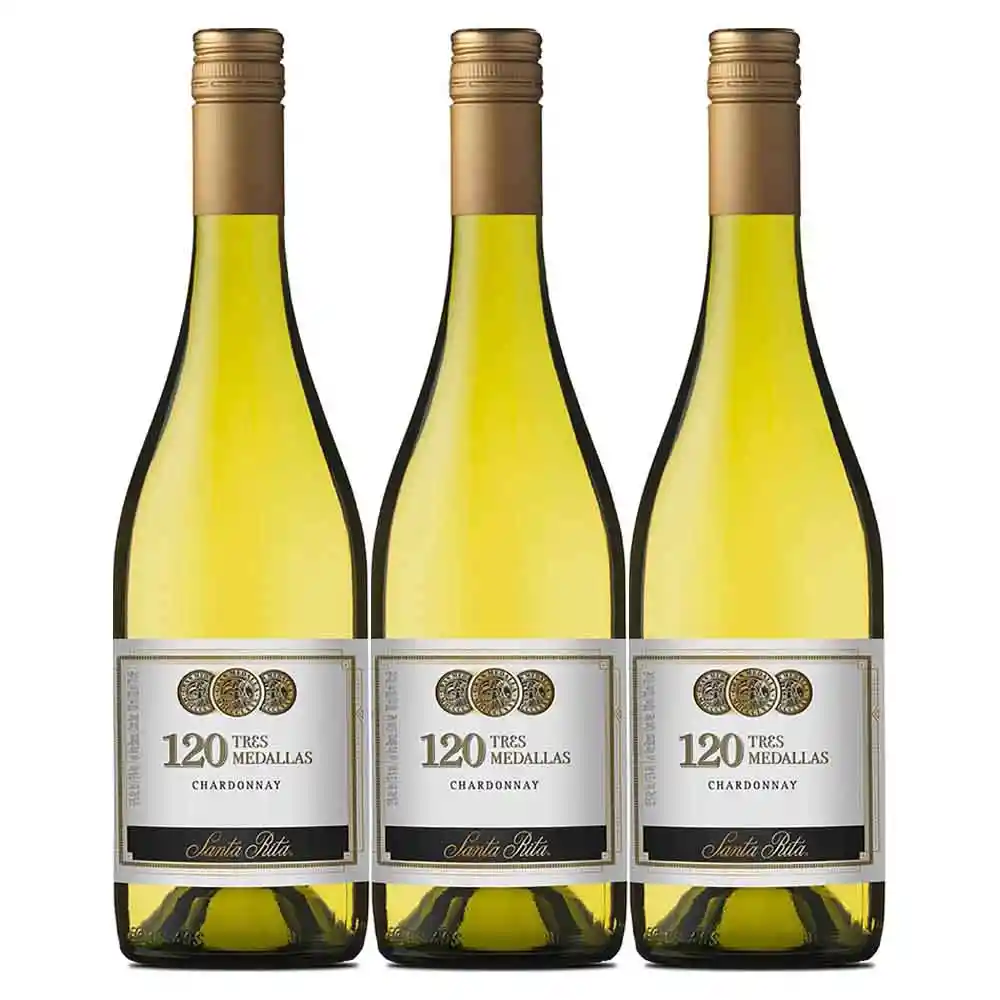 Santa Rita Oferta Vino3 Medallas Chardonay X750 Ml 2X3