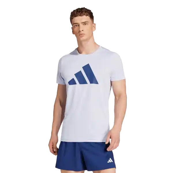 Adidas Camiseta Manga Corta Run it Tee Correr de Hombre Morado M