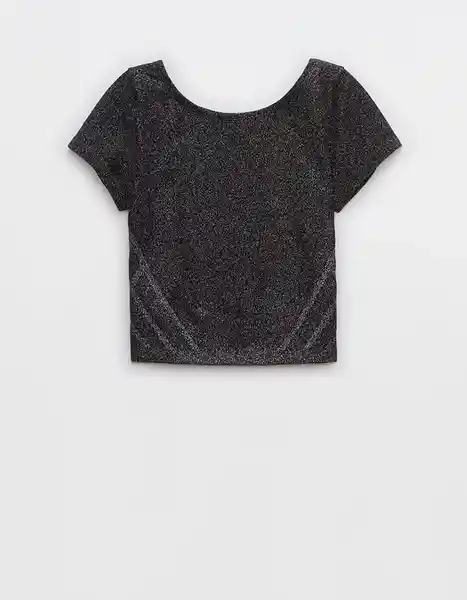 Camiseta Aerie Metálico Talla Small American Eagle 21611579