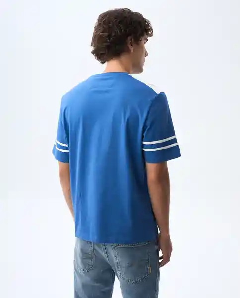 Camiseta Hombre Azul Talla S 841G007_AZU194039 Americanino