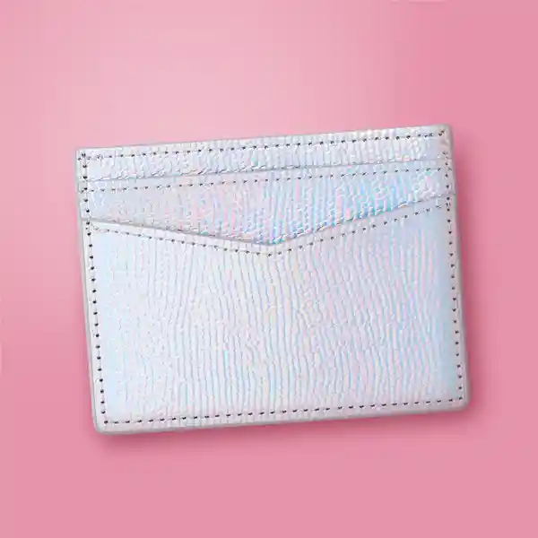 Tarjetero Shiny Plata Miniso