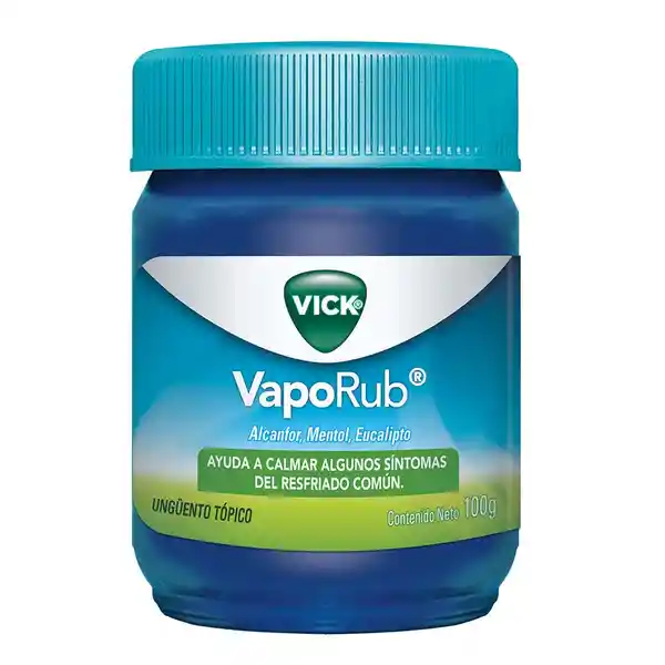 Vick VapoRub Ungüento Ayuda a calmar algunos síntomas del resfriado común con mentol eucalipto y alcanfor Tarro con 100g