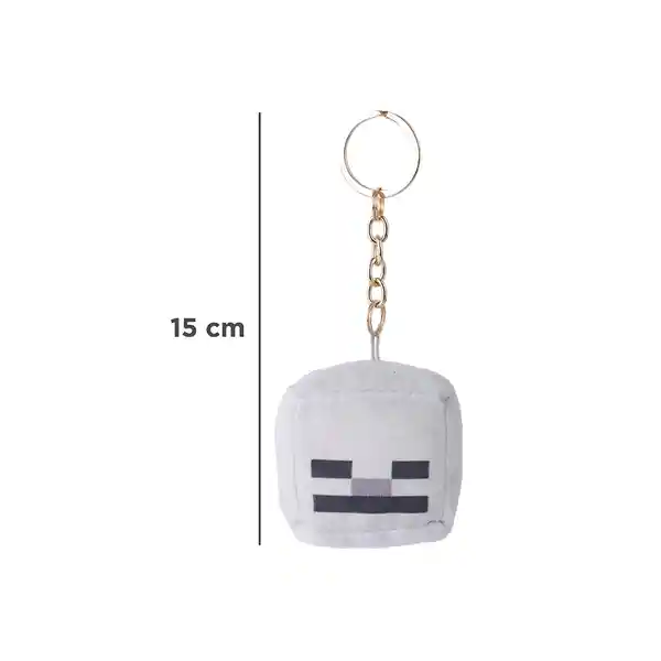 Llavero de Peluche Esqueleto Serie Minecraft Miniso