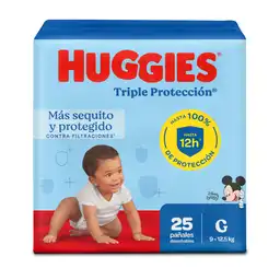 Pañal Huggies Triple Protección Etapa 3/G 25 Und