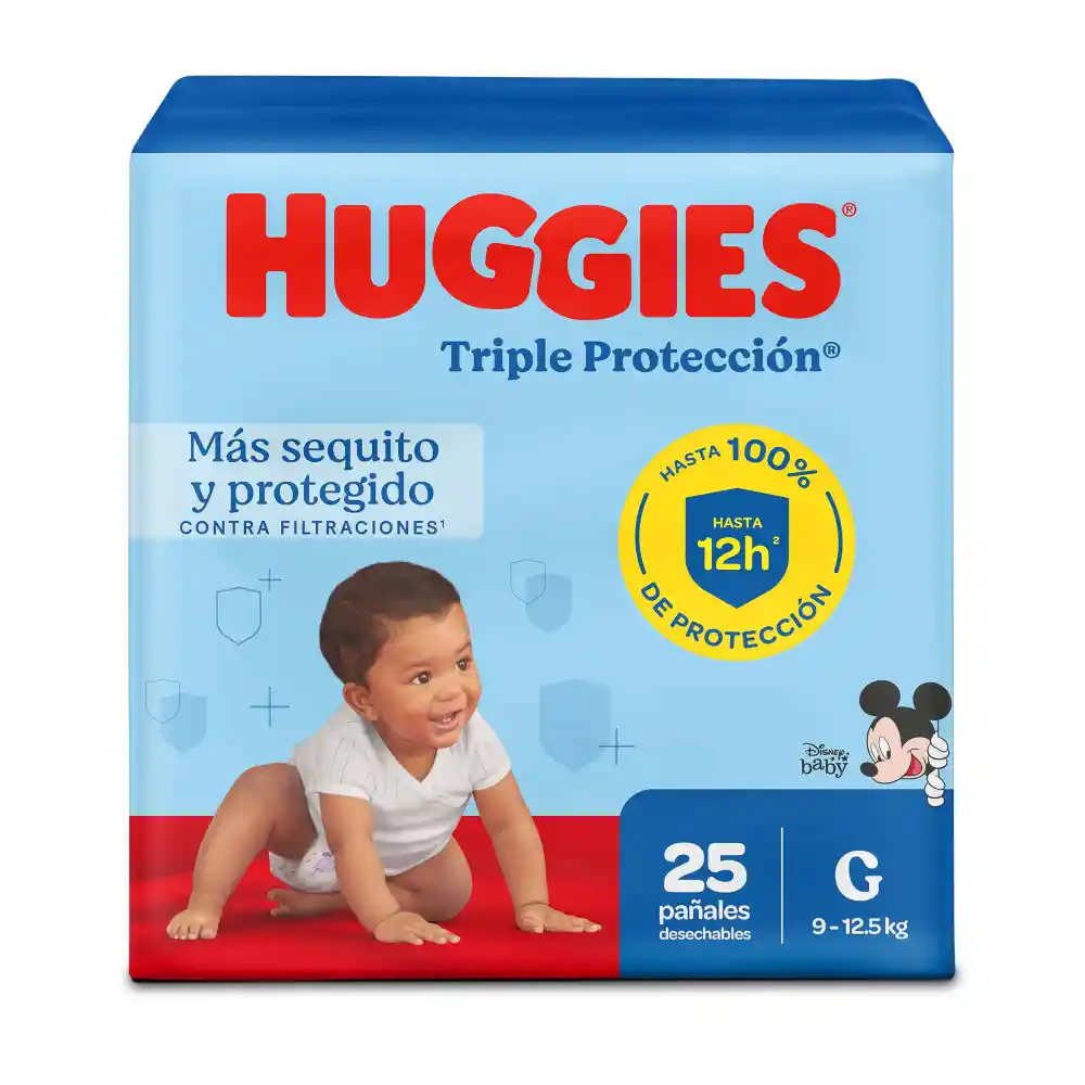 Pañal Huggies Triple Protección Etapa 3/G 25 Und