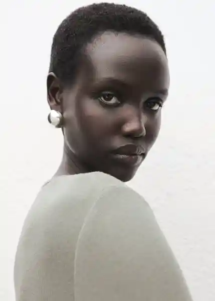 Camiseta Liloca Khaki Talla 27 Mujer Mango