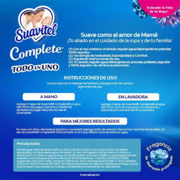 Suavizante Suavitel Complete Fresca Primavera 1.3L