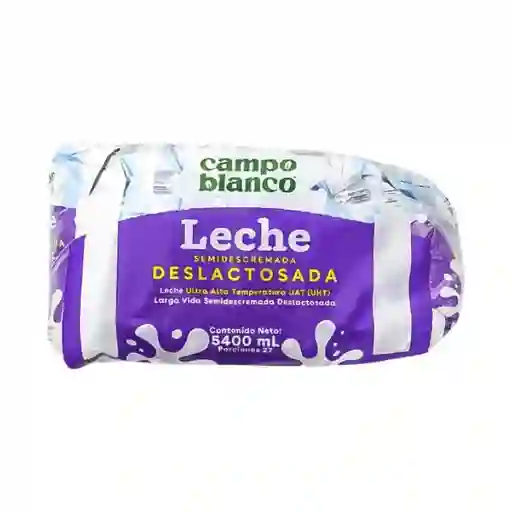 Campo Blanco Leche Semidescremada Deslactosada