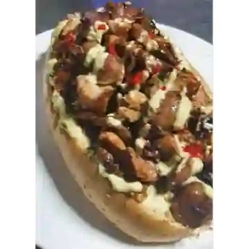 Perro Chuzo Lomito de Res O de Cerdo