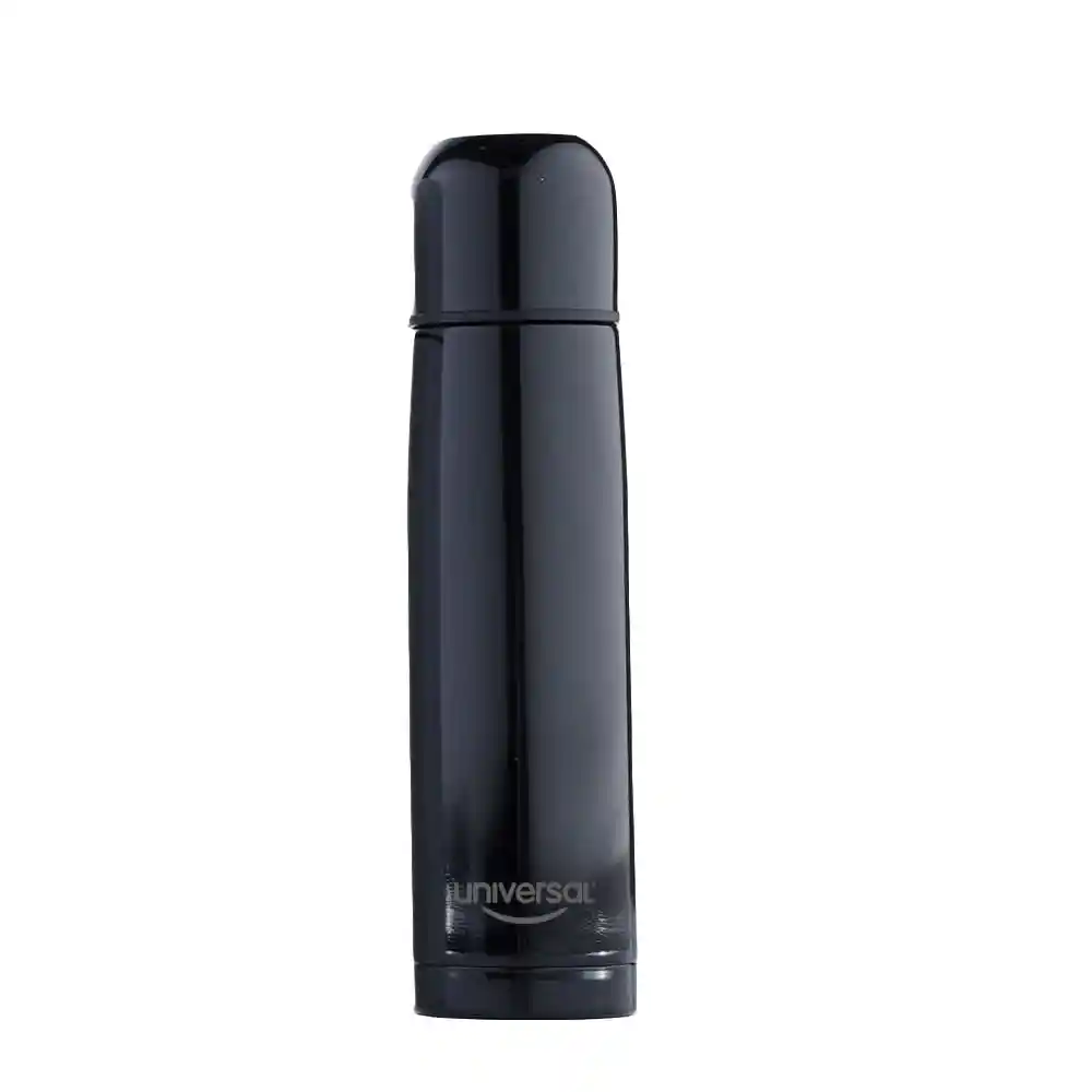 Termo Negro Universal 0,5 Lt De Acero Inoxidable