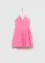 Vestido Nasti Rosa Talla L Mujer Mango