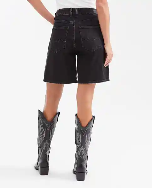 Short Femenino Negro Noche Ultraoscuro Talla 12 Chevignon