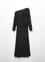 Vestido Cris Negro Talla XL Mujer Mango