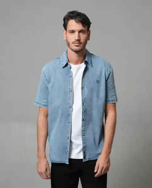 Camisa Hombre Azul Talla L 113G006_AZU144306 Rifle