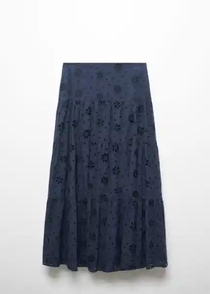 Falda Elna-H Navy Talla XL Mujer Mango