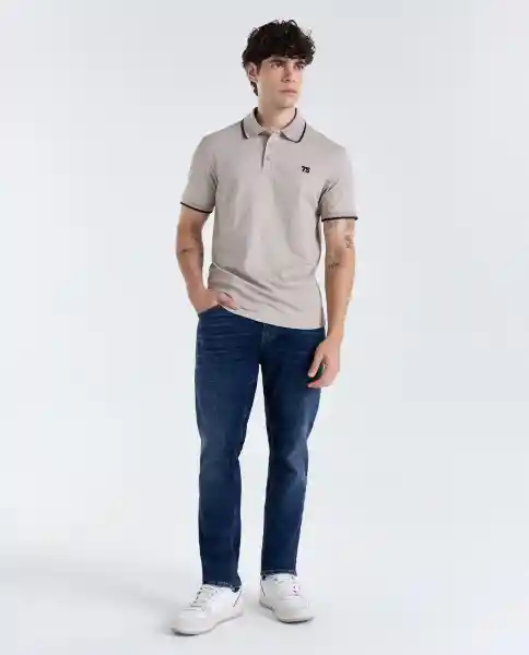 Polo Hombre Beige Talla S 809G083_BEI151308 Americanino