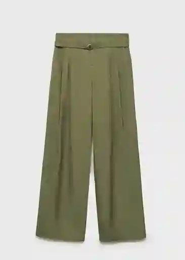 Pantalón Cubi Khaki Talla 38 Mujer Mango