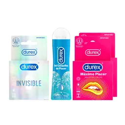 Combo Durex Condones Sensitivo Invisibles + Durex Gel Lubricante