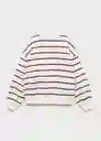 Buzo Sudadera Rayo Granate Talla 10 Niña Mango