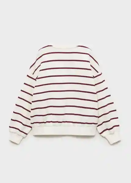 Buzo Sudadera Rayo Granate Talla 10 Niña Mango