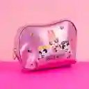Cosmetiquera Metalizada Las Chicas Superpoderosas Rosa Miniso