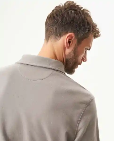 Buzo Smart Polo Masculino Gris Nublado Medio Talla L Chevignon