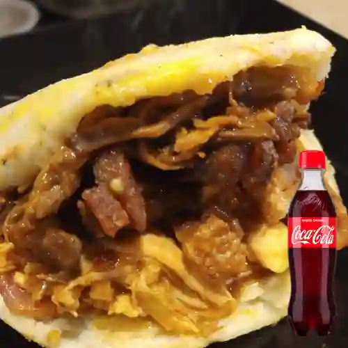 Combo Arepa Súper Chicharrón +cocacola Orig 400ml