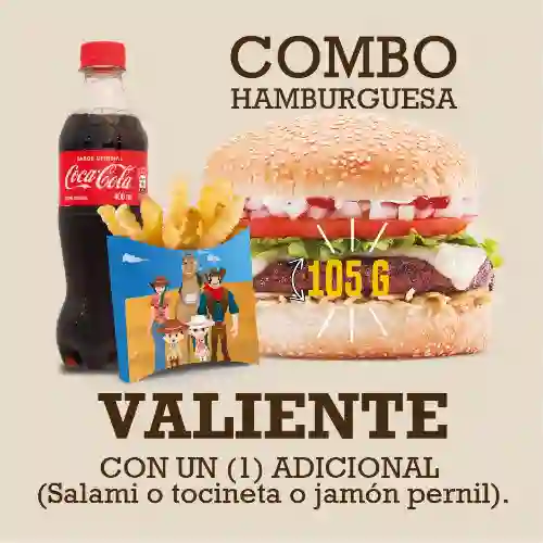 Combo Hamburguesa Valiente 100 G