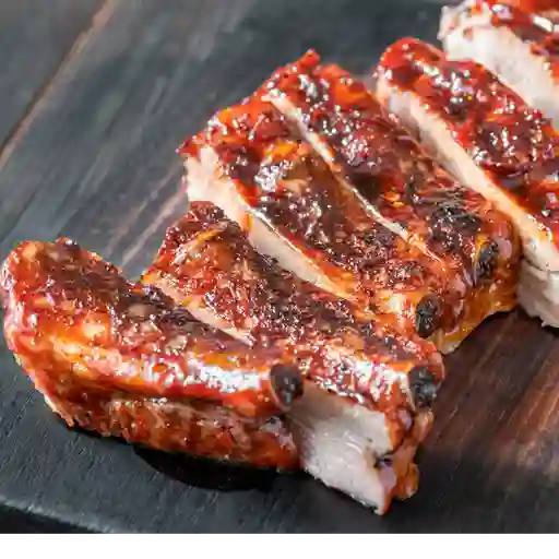 Costillas de cerdo en salsa bbq o hot