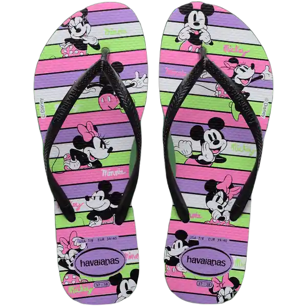 Sandalias Slim Disney Púrpura Prisma Talla 40 4141203 Havaianas