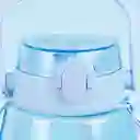Botella Correa y Tapa Mini Family Azul 1300 mL Serie Miniso