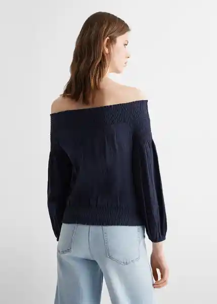 Blusa Earth Navy Talla 19 Niñas Mango