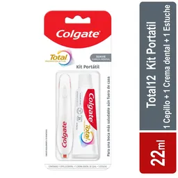 Colgate Crema Dental + Cepillo de Dientes Total 12