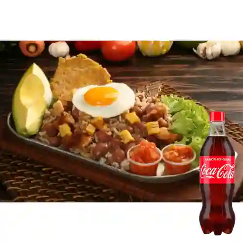 Combo Calentado Paisa + Coca Cola Original 600ML