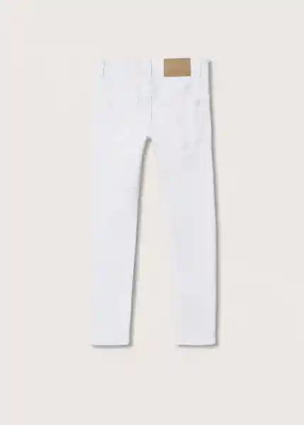 Jeans Slim Blanco Talla 12 Niños Mango