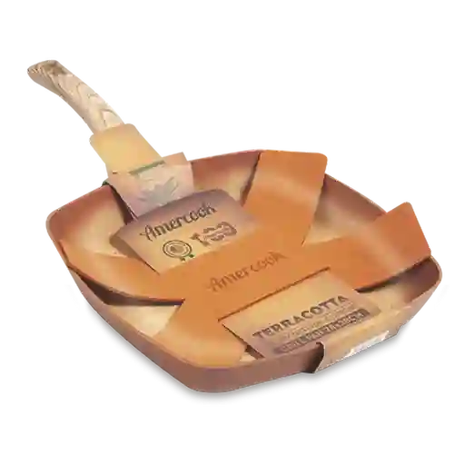 Amercook Sartén Plancha Terracota 28 cm