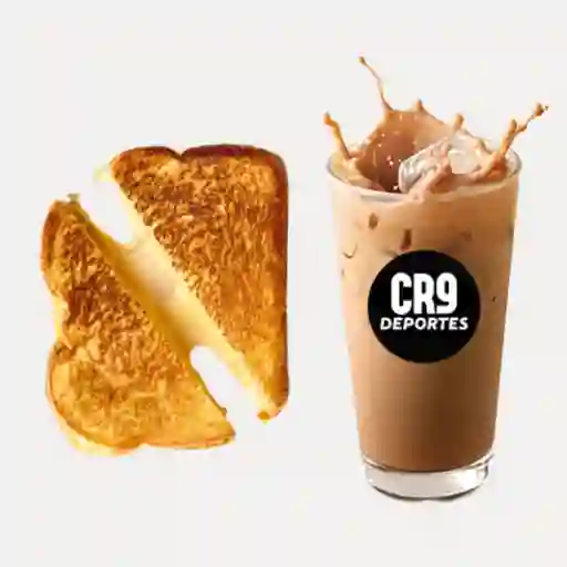 Sándwich queso + milo