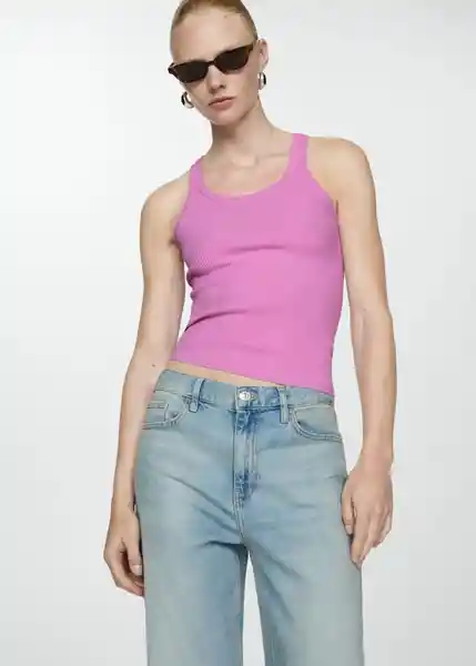 Top Riri Rosa Talla S Mujer Mango