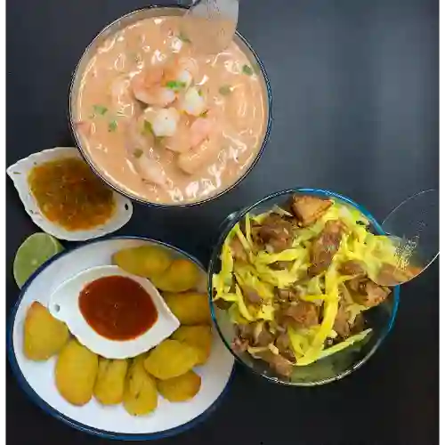 Combo 4 Mixto Ceviche -Cóctel 2 Personas