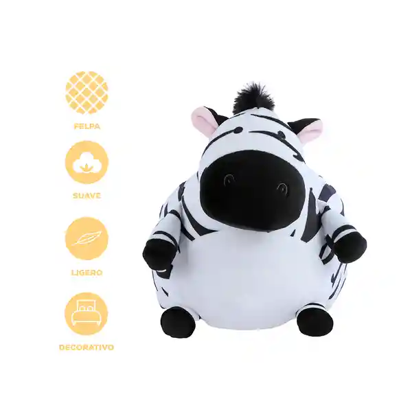 Peluche Redondo Cebra Miniso