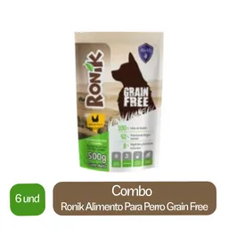 6 x Ronik Alimento Para Perro Grain Free