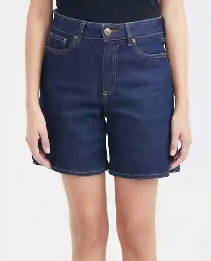 Short Femenino Azul Dark Ultra Oscuro Talla 10 Chevignon